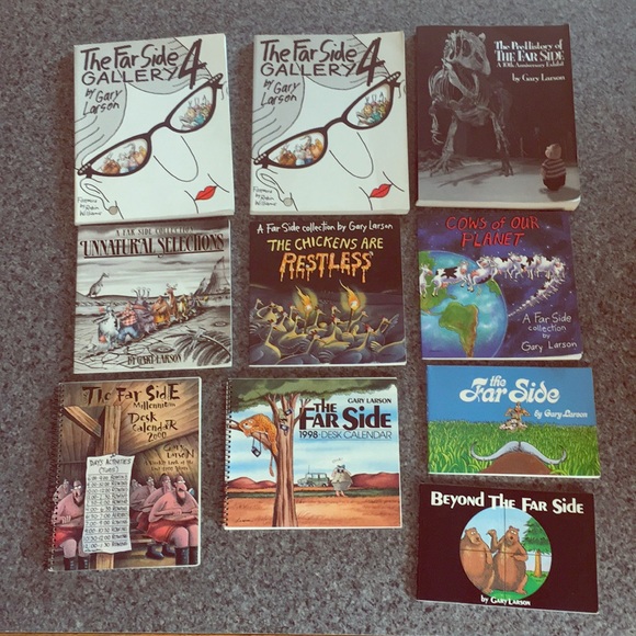 Accents Set Of 10 Far Side Books By Gary Larson Poshmark
